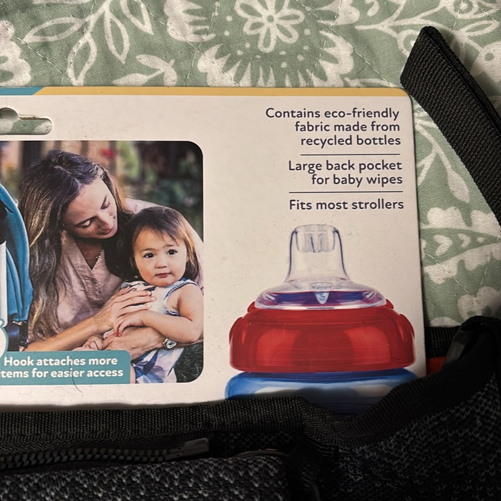 Nuby Black Eco Stroller Organizer - Picture 2 of 4